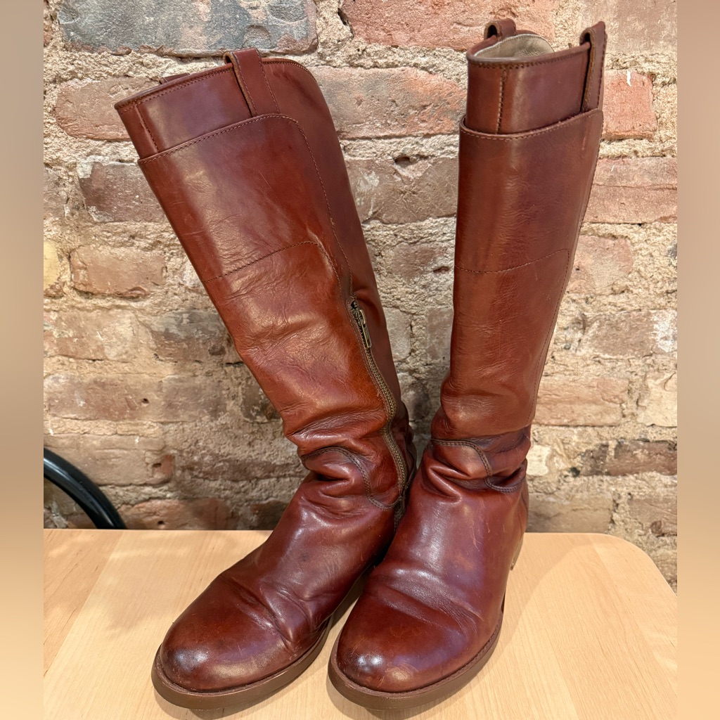 Frye Women’s Brown Leather Knee-High Boots